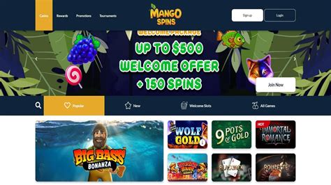 Mango spins casino review